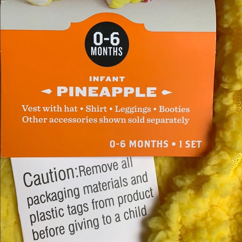 Infant  pineapple‎ costume brand new 0-6 months